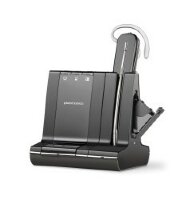 Plantronics Savi W745/A-M-APD80, беспроводная гарнитура PL-W745/A-M-APD80 для стационарного телефона в комплекте с электронным микролифтом, для MS Lyn